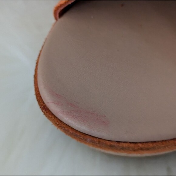 Sorel Cameron flatform platform mule sandals orange “desert sun” cork leather 8 - Picture 5 of 9